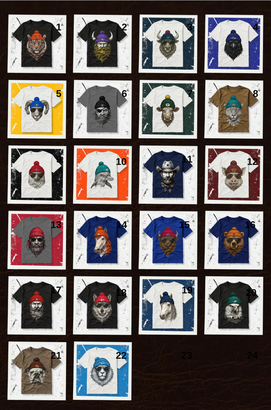 Football collection vintage mascot