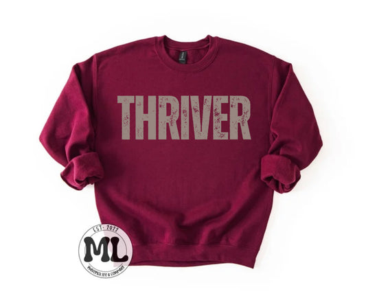 Thrive -tan distressed