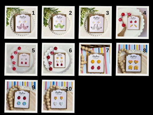 Double / Triple earring set