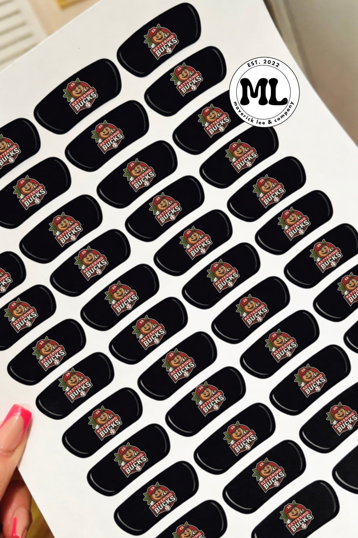 Kettering Bucks temporary tattoo eye blacks
