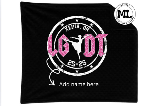 Live Gracefully Dance Team Blanket 25-26