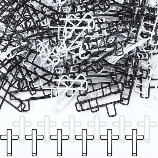 Black & White Cross Bookmark - Cross Paperclips - Bible Bookmark - Cross Page Marker - Bookmarks - Bible Accessories - Paperclips - Christian Gift