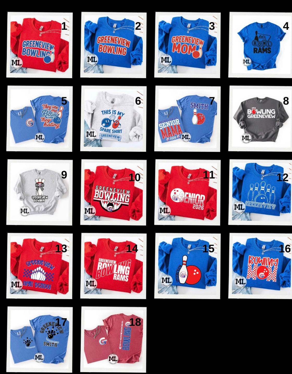 Greeneview bowling collection ￼