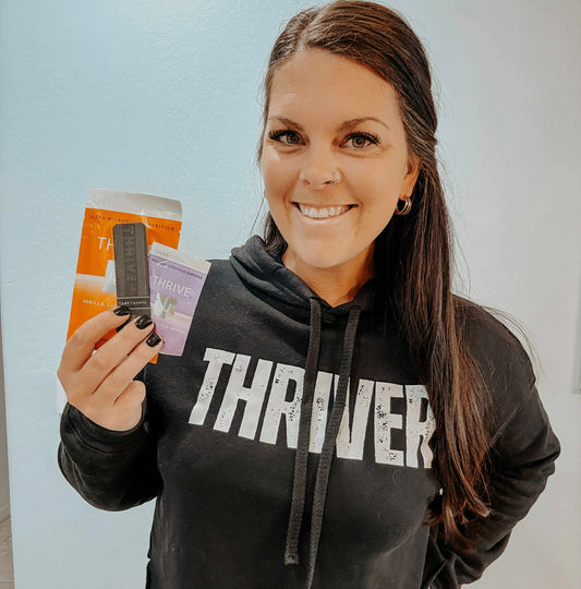 White distressed Thriver