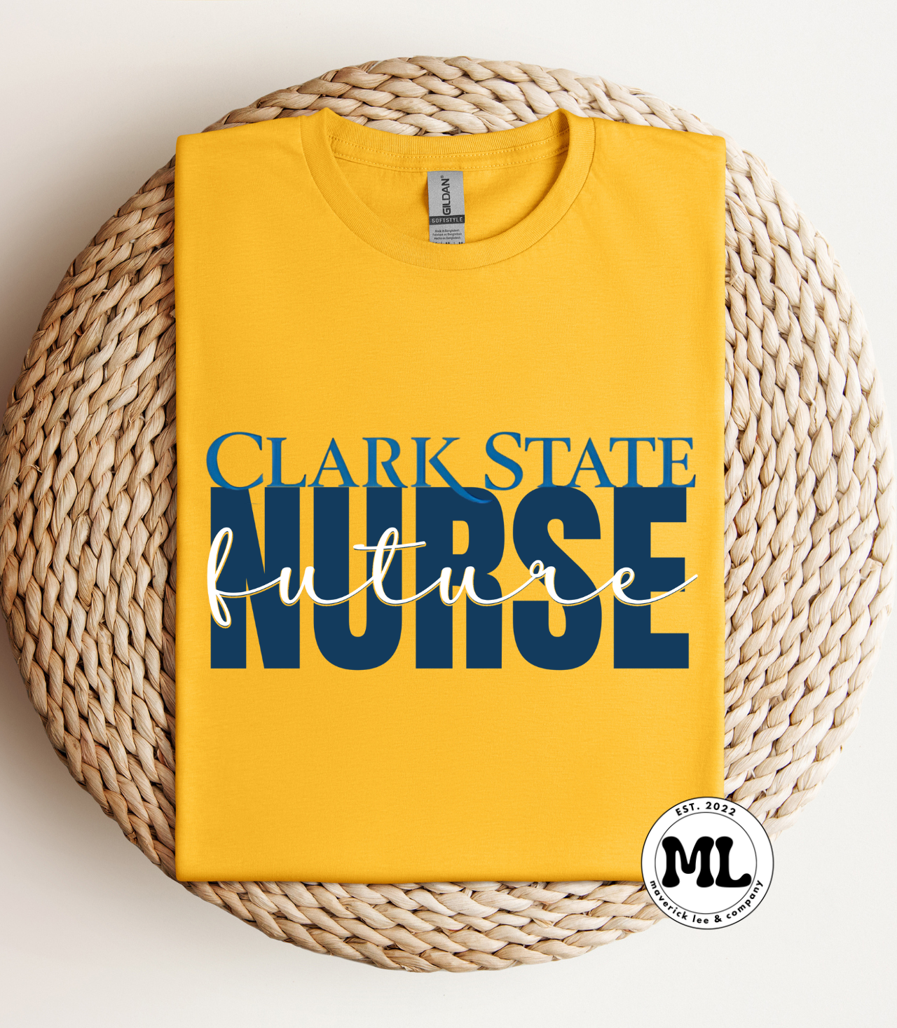 Clark State future nurse block + cursive