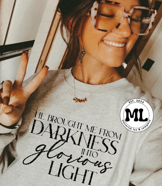 He brought me from darkness