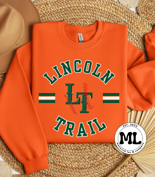 Lincoln Trail College baseball circle + lines