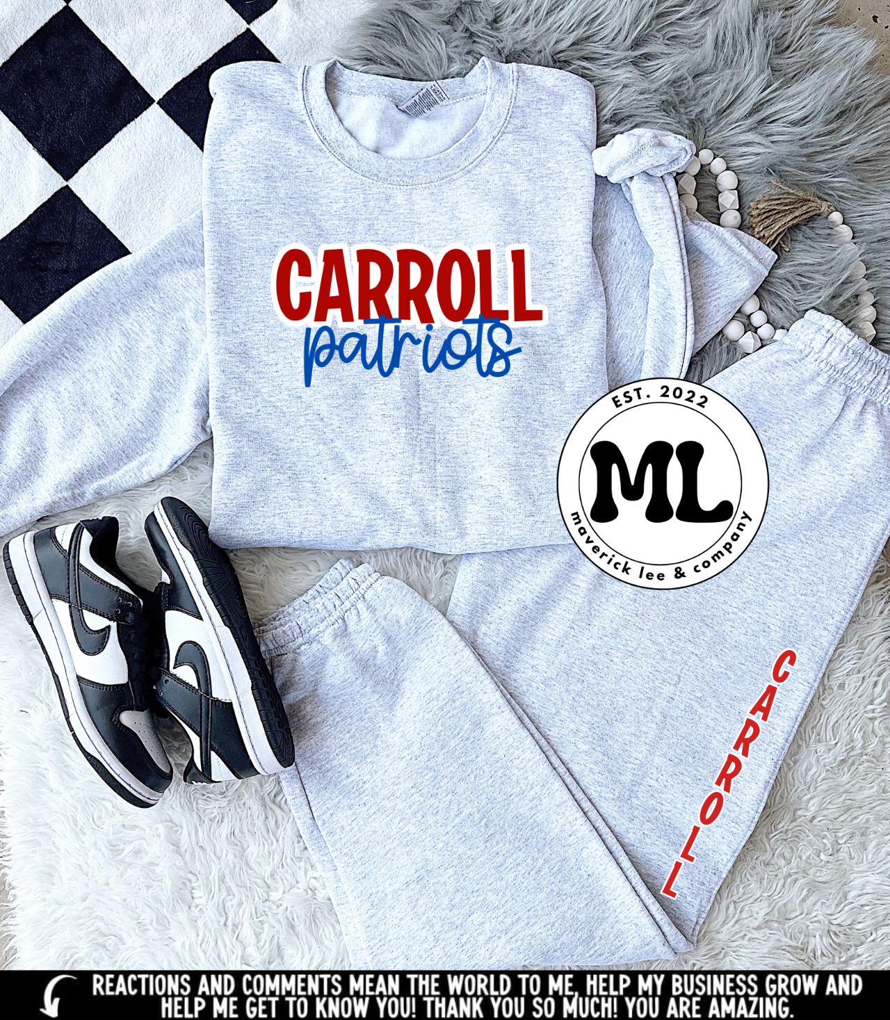 Carroll Patriots jogger set