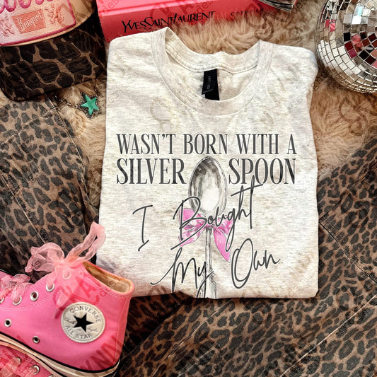 I bought my own - black font