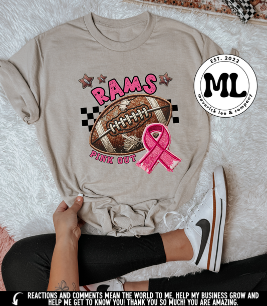 Rams pink football