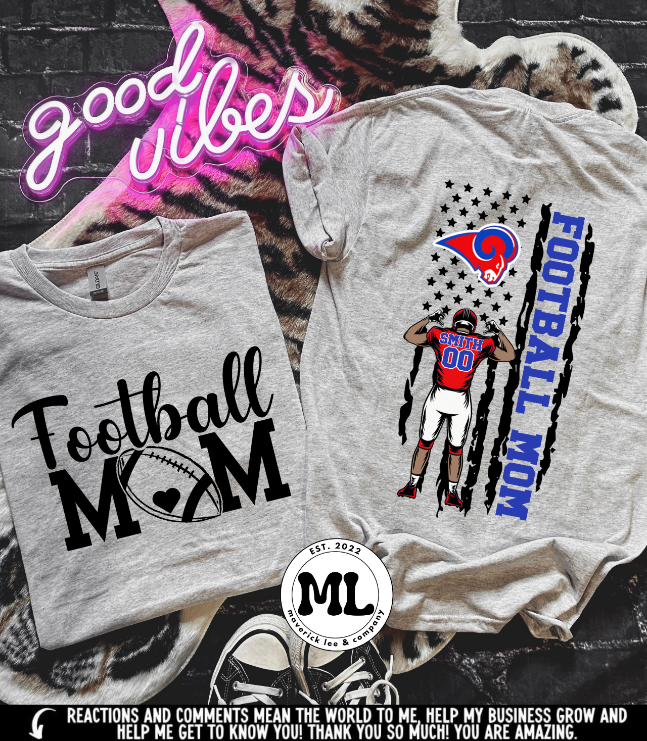 Custom Greeneview football mom