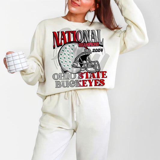 Two time national champions black outline