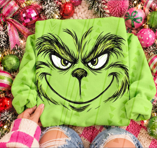 Big green face