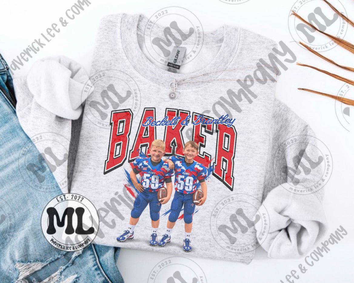 Baker football custom