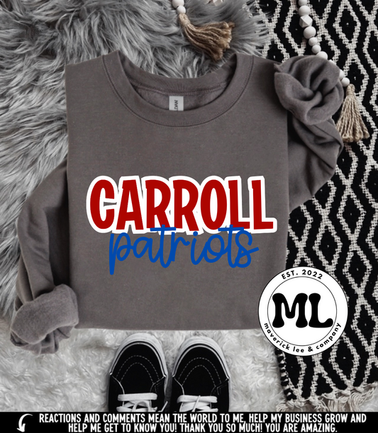 Carroll patriot – white/red/blue