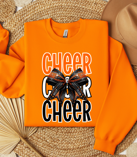 Cheer rhinestone bow