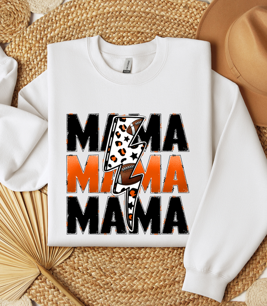 Orange and black football mama