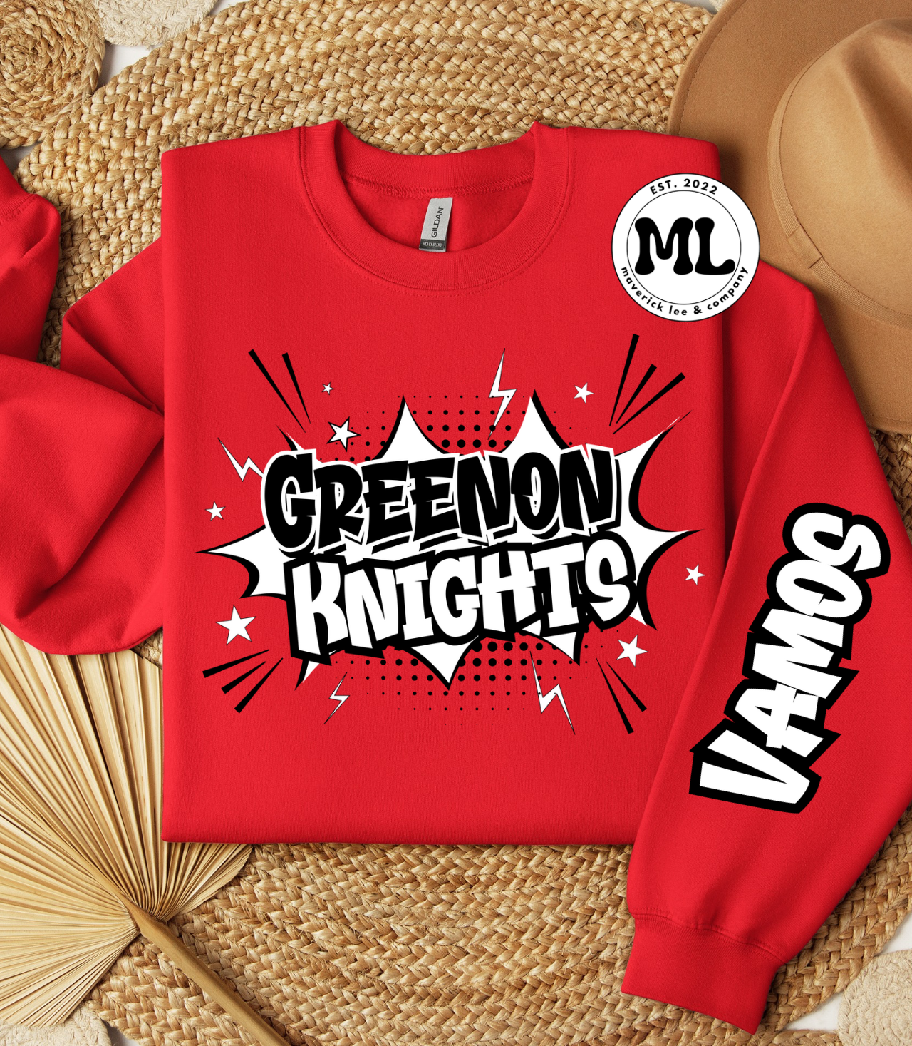 Greenon knights black +white graffiti