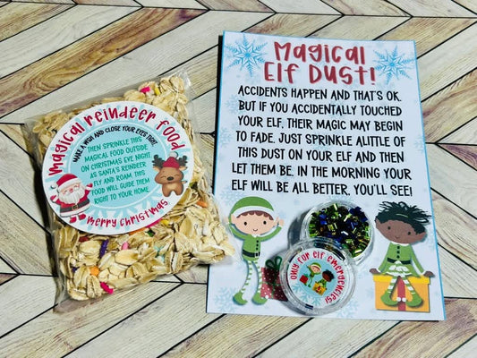 Reindeer food and magical elf dust - in stock  ￼