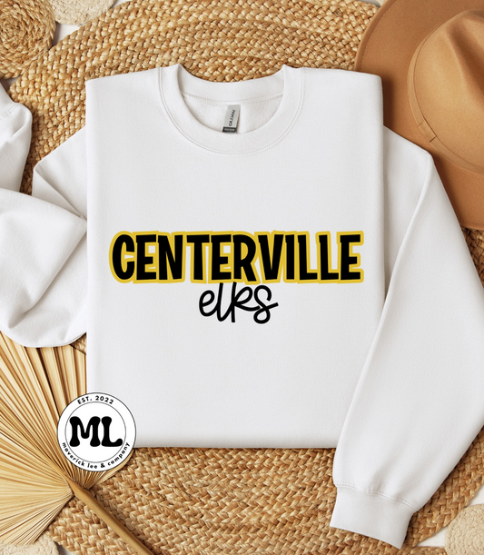 Centerville Elks yellow/black