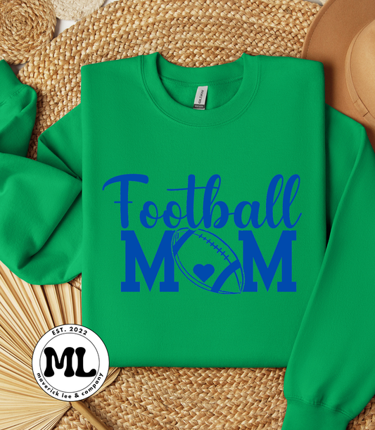 Blue football mom