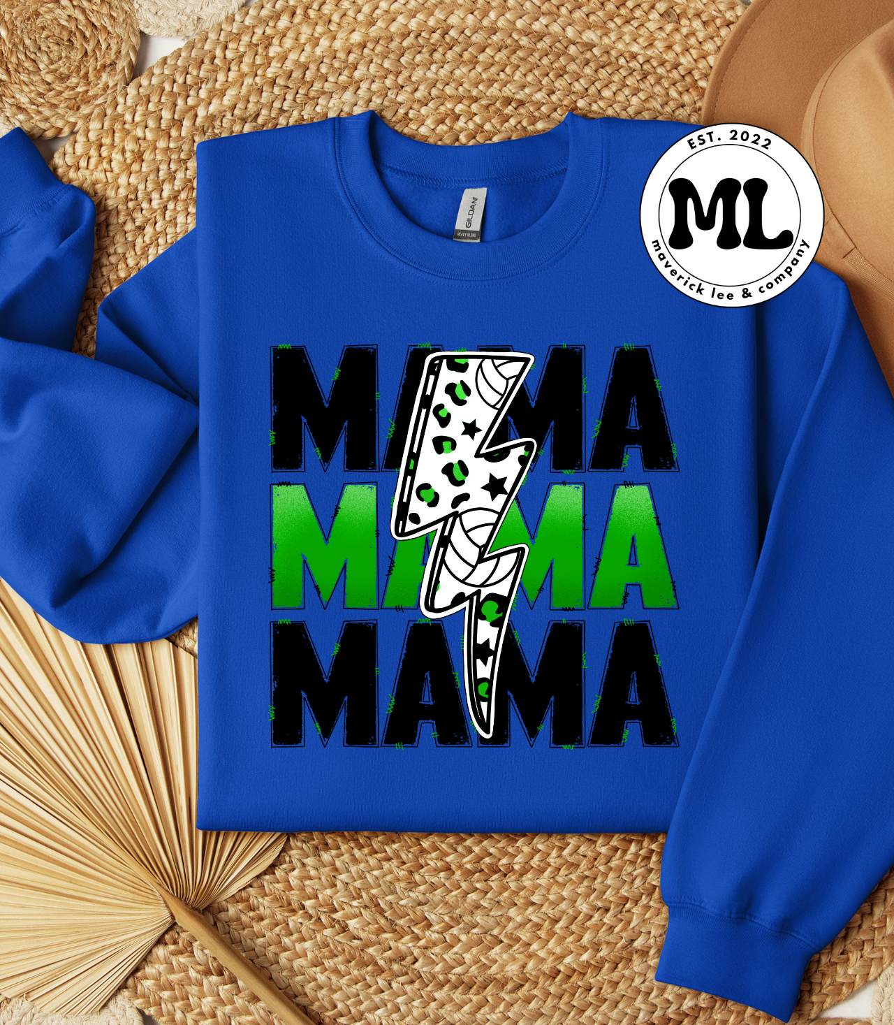 Mama volleyball bolt green/black