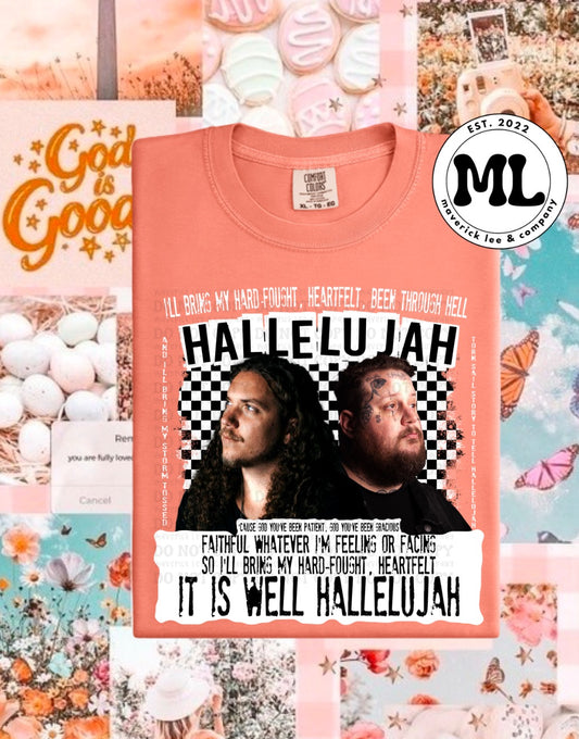 Hallelujah - white