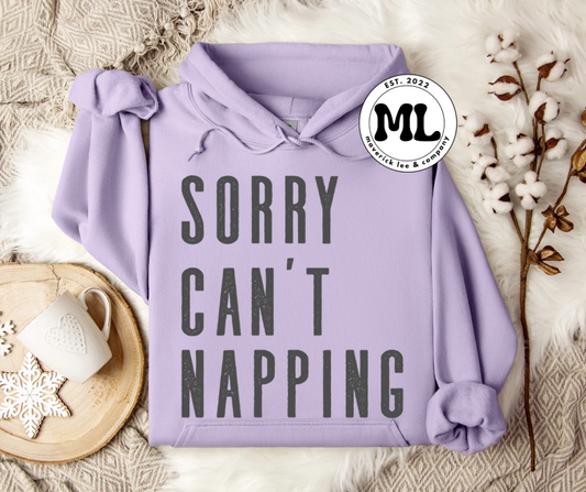 Sorry, can’t napping