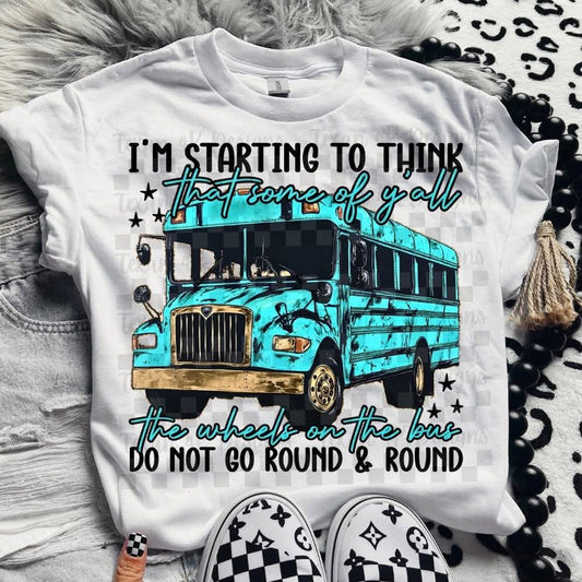 Wheels on the bus -  black