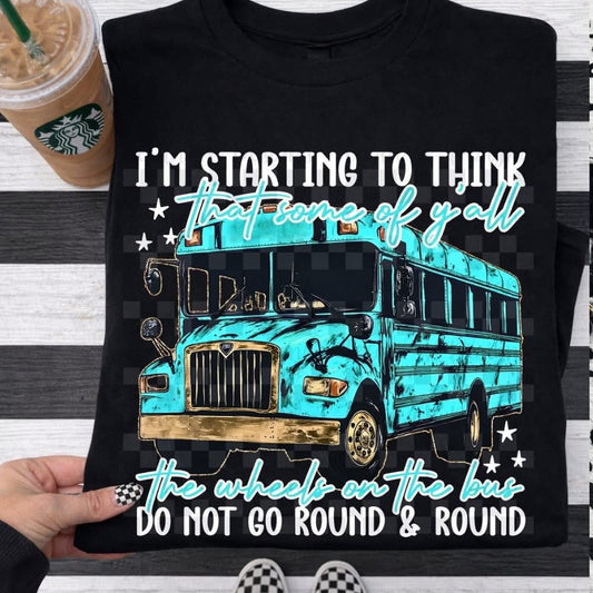 Wheels on the bus -  white