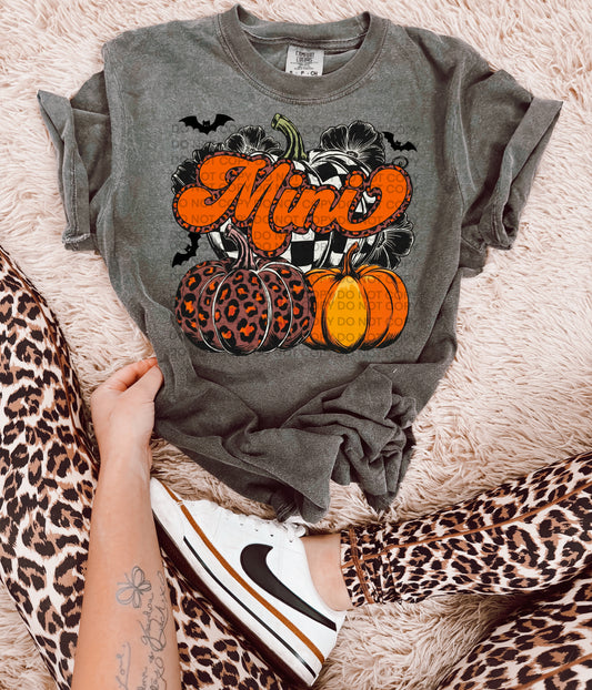 Mini checkered and pumpkins