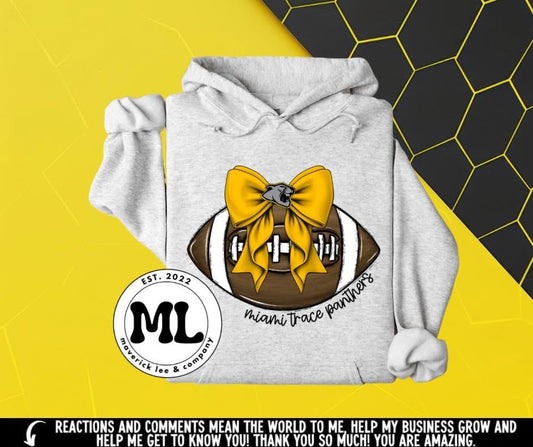 Miami trace Panthers football bow
