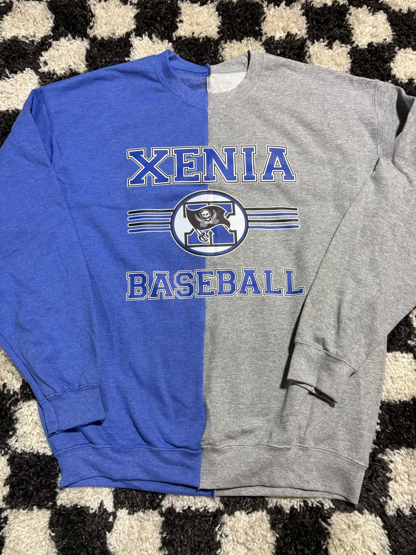 Large split sweatshirt in stock