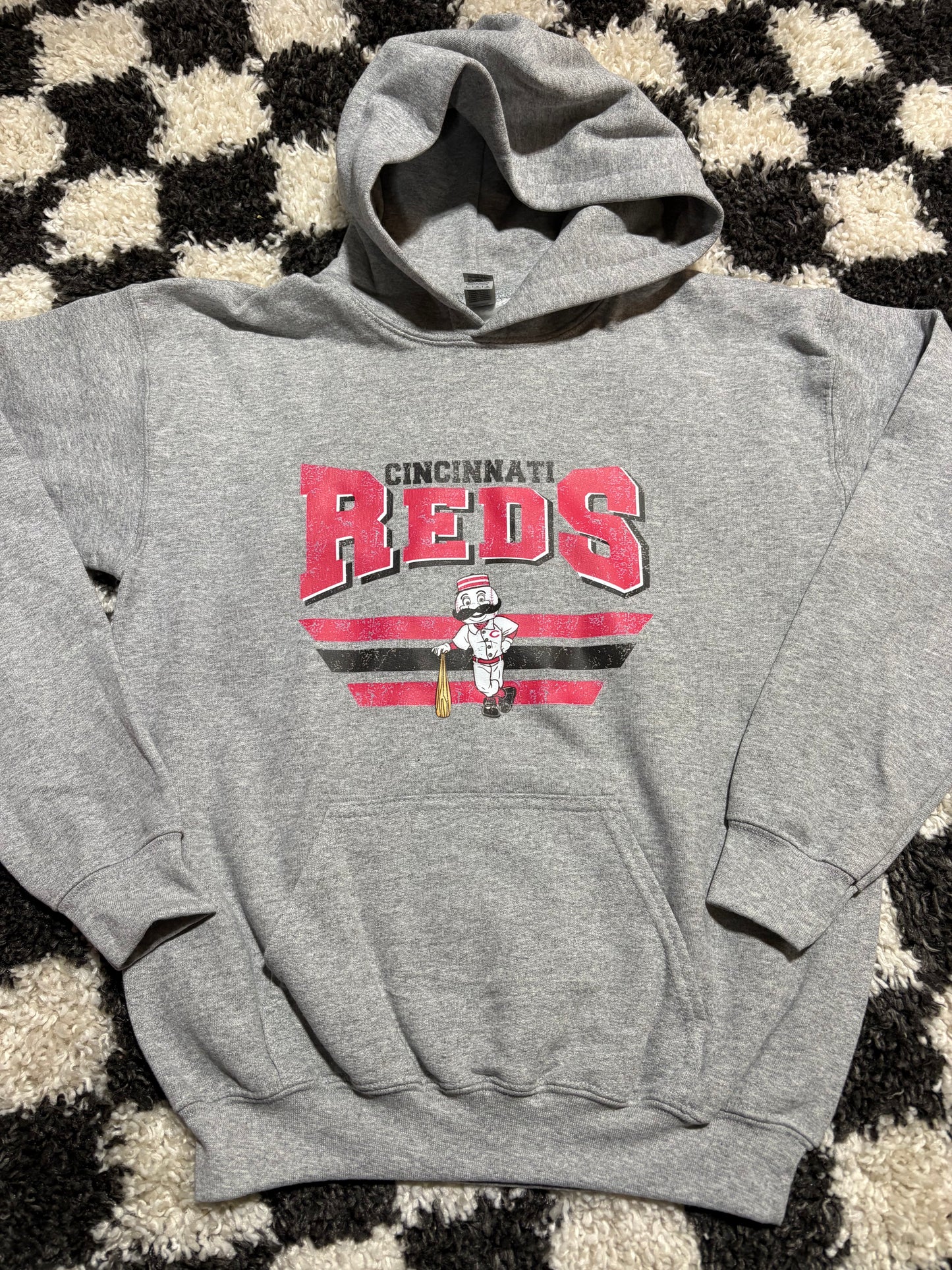 Youth L hoodie in stock