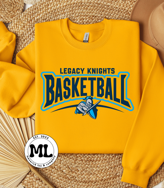 Legacy basketball outlined with logo