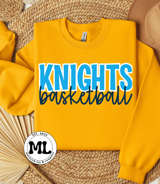 Knights basketball mascot +basketball