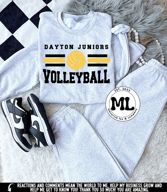 Dayton juniors volleyball 3 stripes