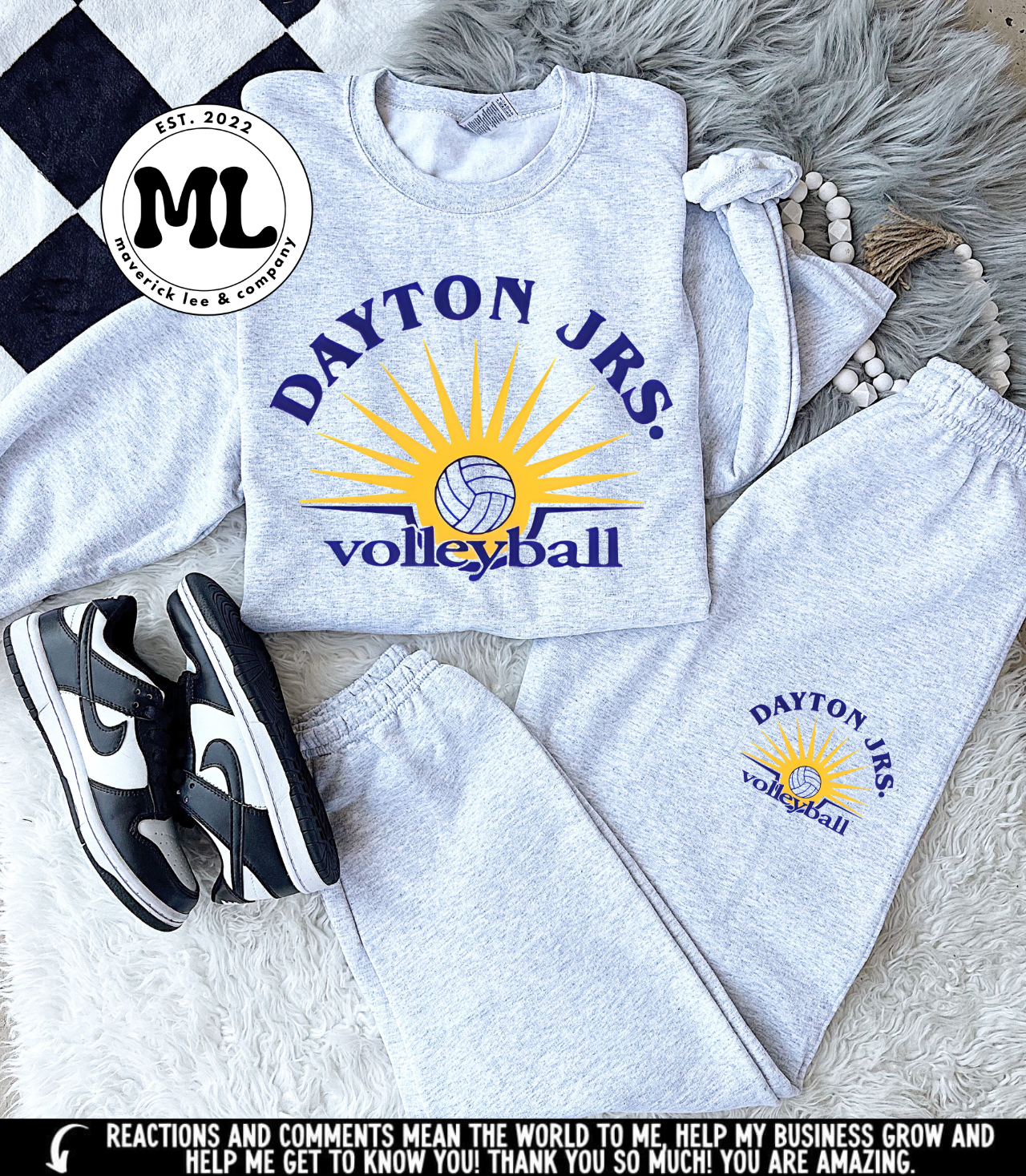 Dayton juniors volleyball jogger set