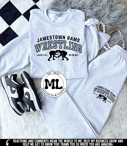 Jamestown Rams leave it all on the mat jogger set