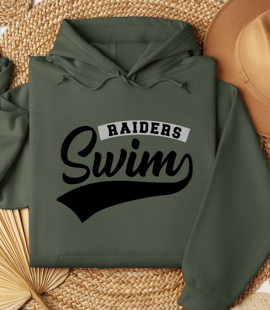 Raiders – varsity cursive swim