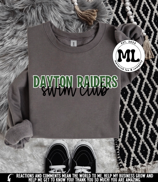 Dayton Raiders swim club – name + mascot