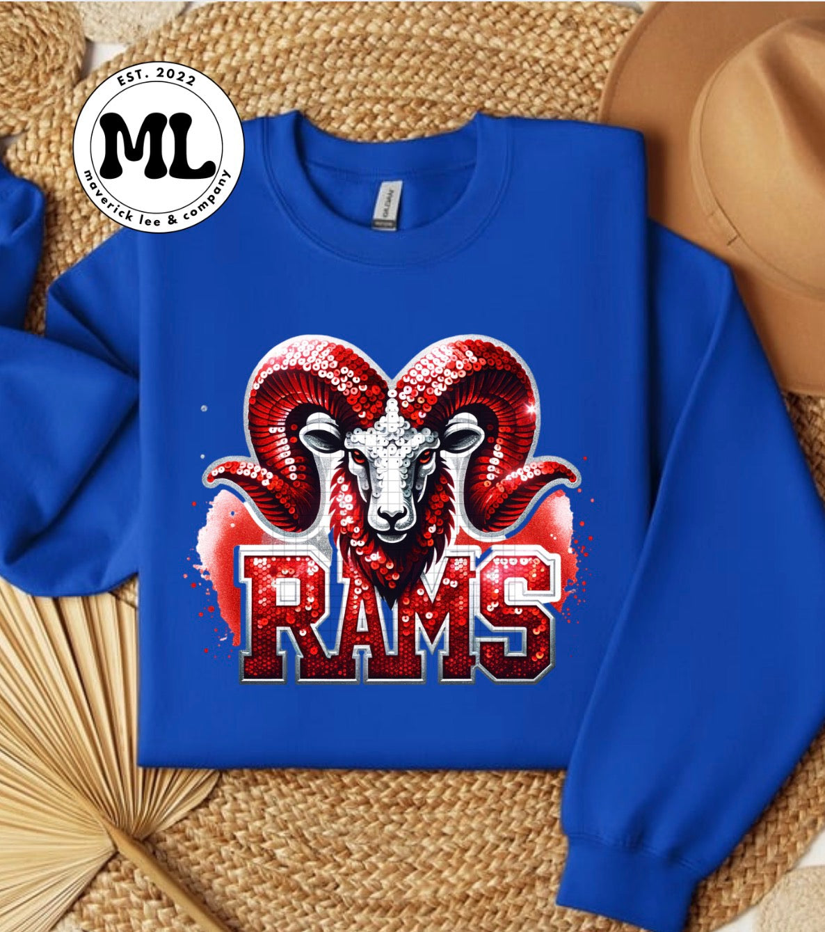 Sequin ram head
