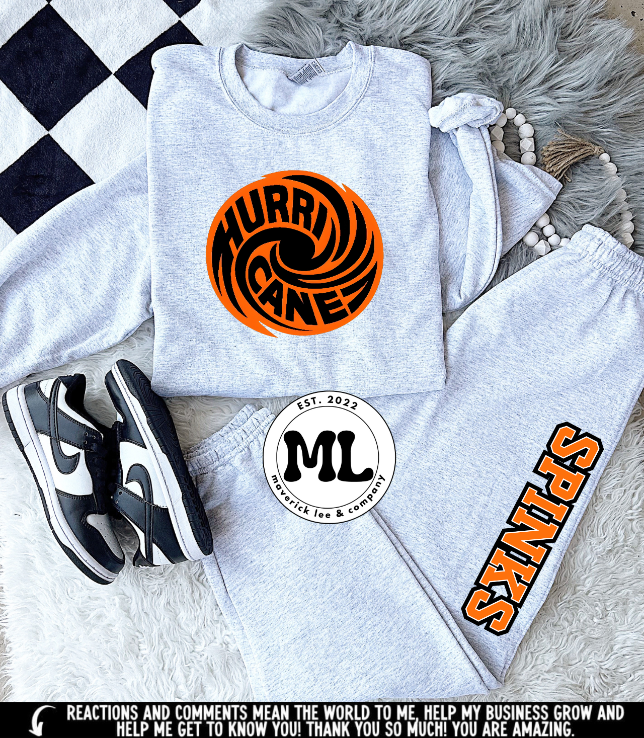 Wilmington hurricanes jogger set