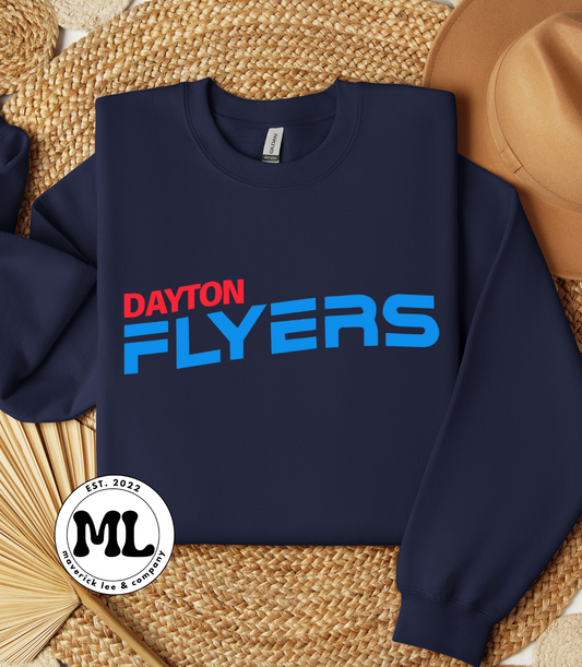 Dayton flyers red/light blue