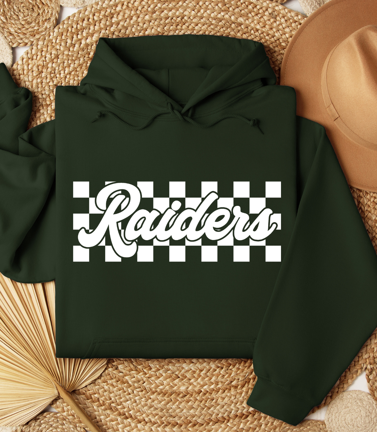 Raiders white checkered