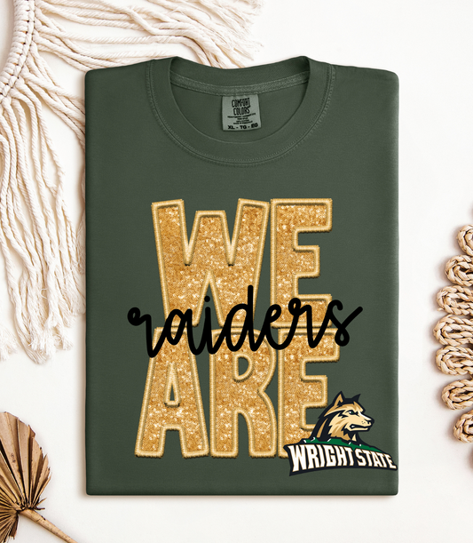 We are Raiders – WSU –faux sequin