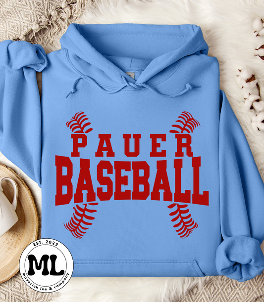 Pauer baseball - red stitching