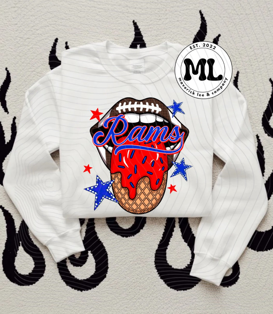 Nfl Drip Rams Ice cream drip Rams – Maverick Lee and Company