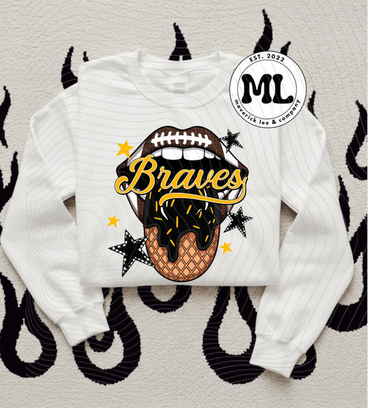 Ice cream drip Braves