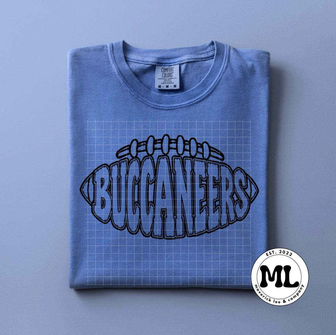 Buccaneers - black football letters